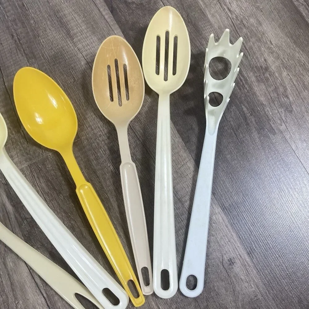 6 pc Vintage Nylon Plastic Kitchen Utensils Mixed Lot Echo Ensar Tailor Made USA